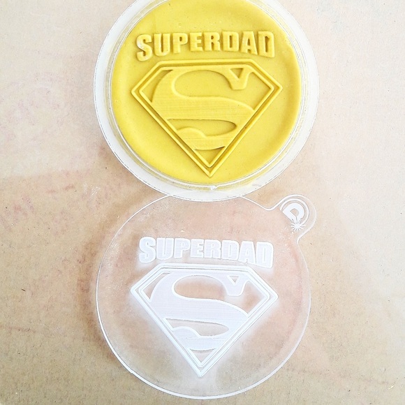 Special Father's Day Acrylic Outbosser Fondant Stamps For Cakes & Cupcakes. - Picture 3 of 14